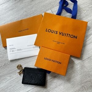 Louis Vuitton Black Charms Card Holder